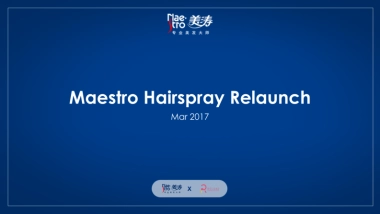 Maestro Hairspray Relaunch Campaign 