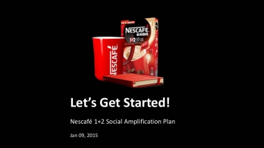 Nescafe + Relaunch social amplification plan