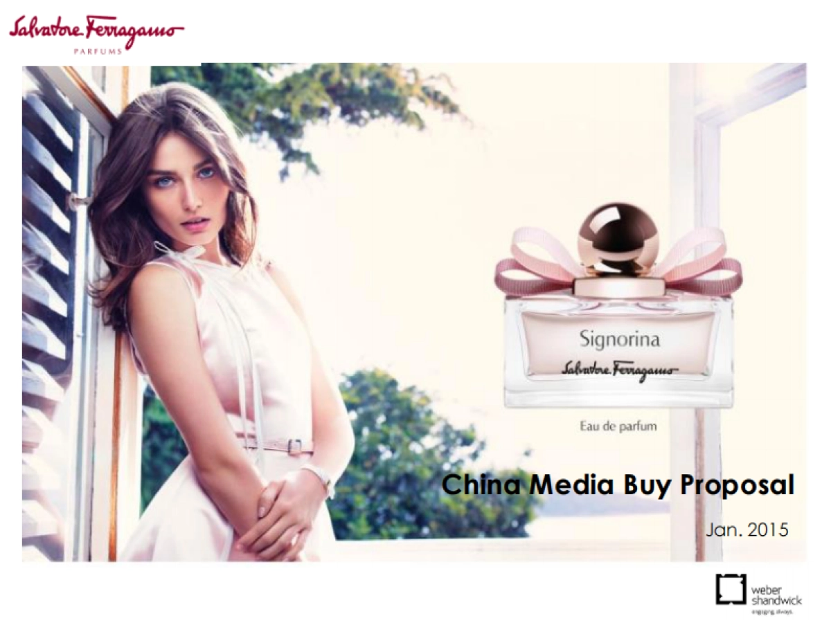 Signorina Franchise  Media Buy Plan_第1页