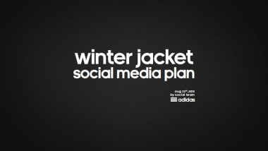 social campaign-Adidas Winter Jacket social media plan