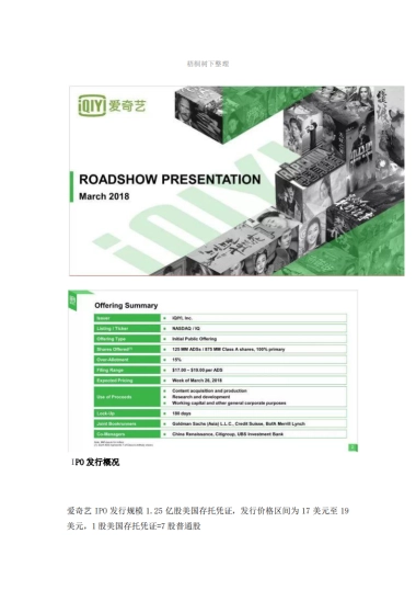 爱奇艺路演ppt