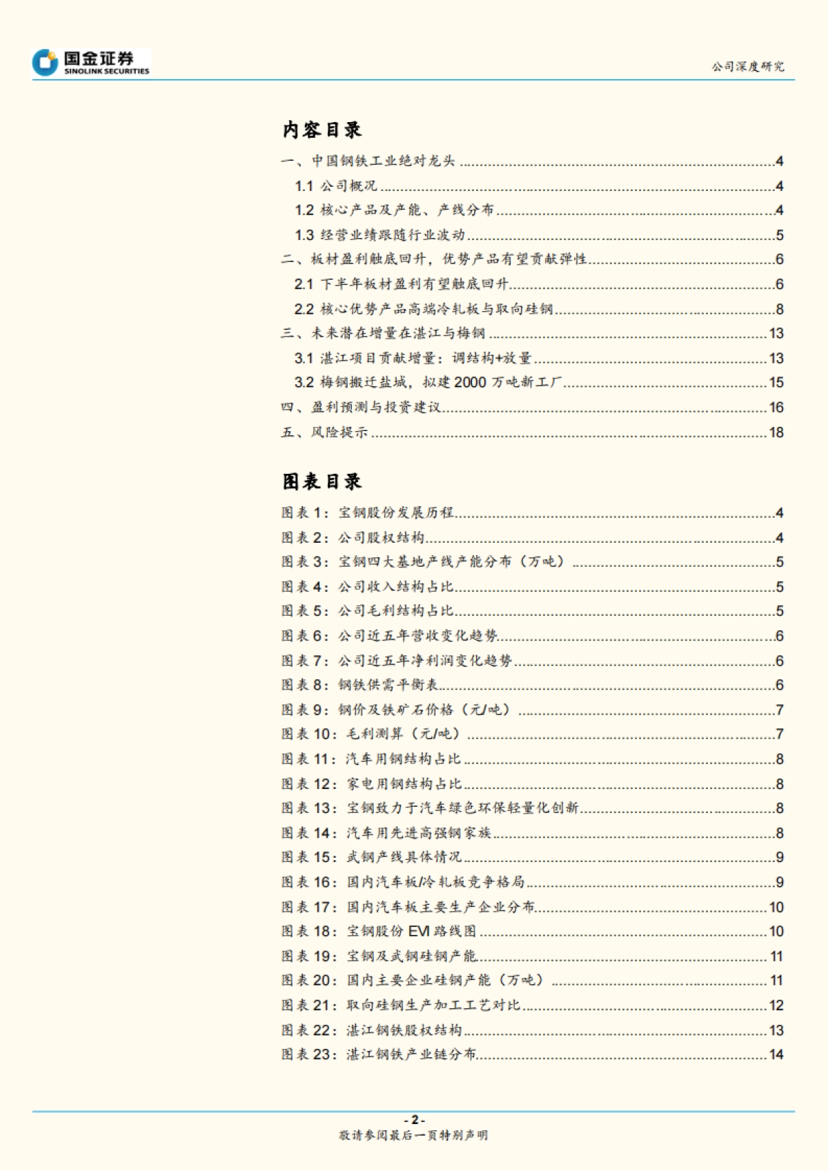 宝钢股份：国内钢铁业龙头，受益板材需求恢复-国金证券-21页_第2页