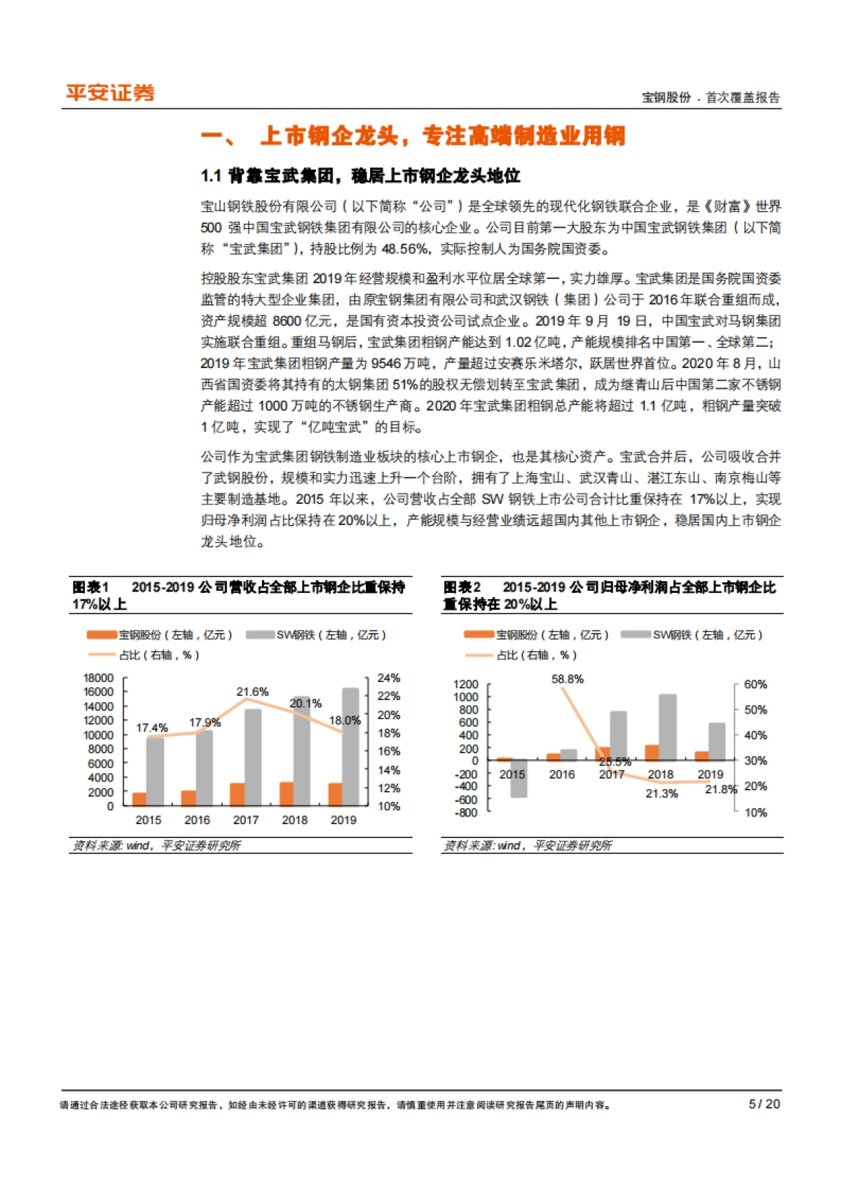 宝钢股份：业绩有望持续向好，高分红凸显龙头投资价值-平安证券-20页_第5页