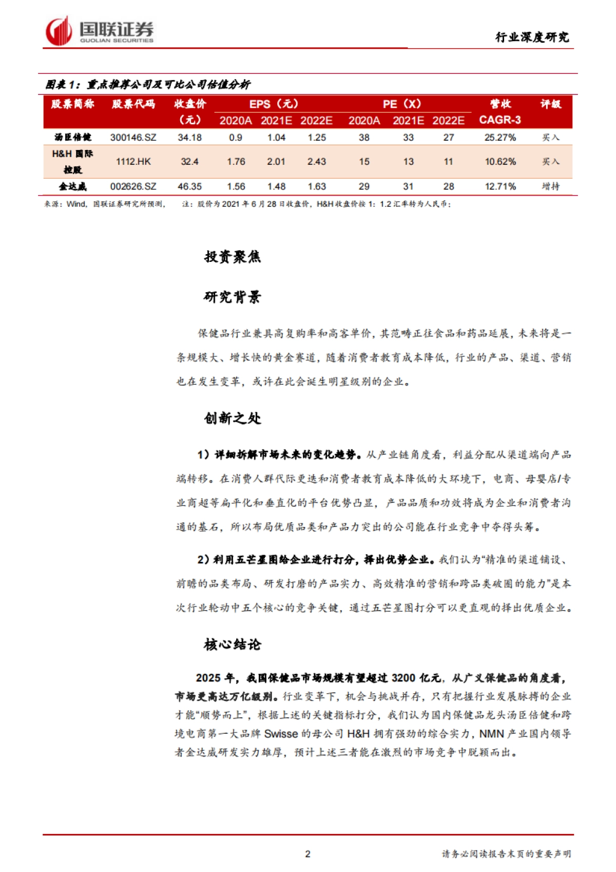 保健品行业：乘变革之风，探万亿蓝海-国联证券-42页_第2页