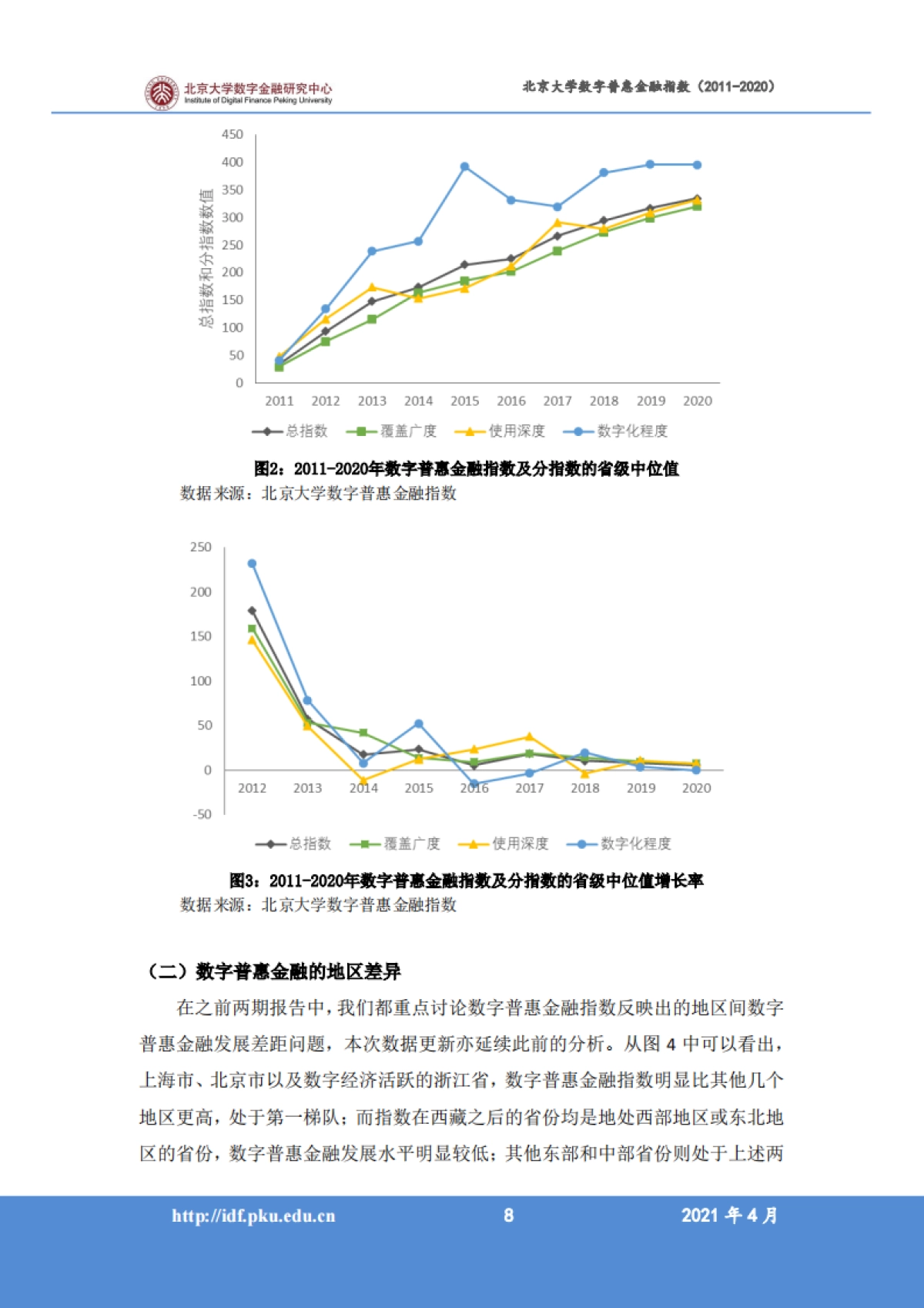 北京大学数字普惠金融指数 （2011-2020 年）_第10页