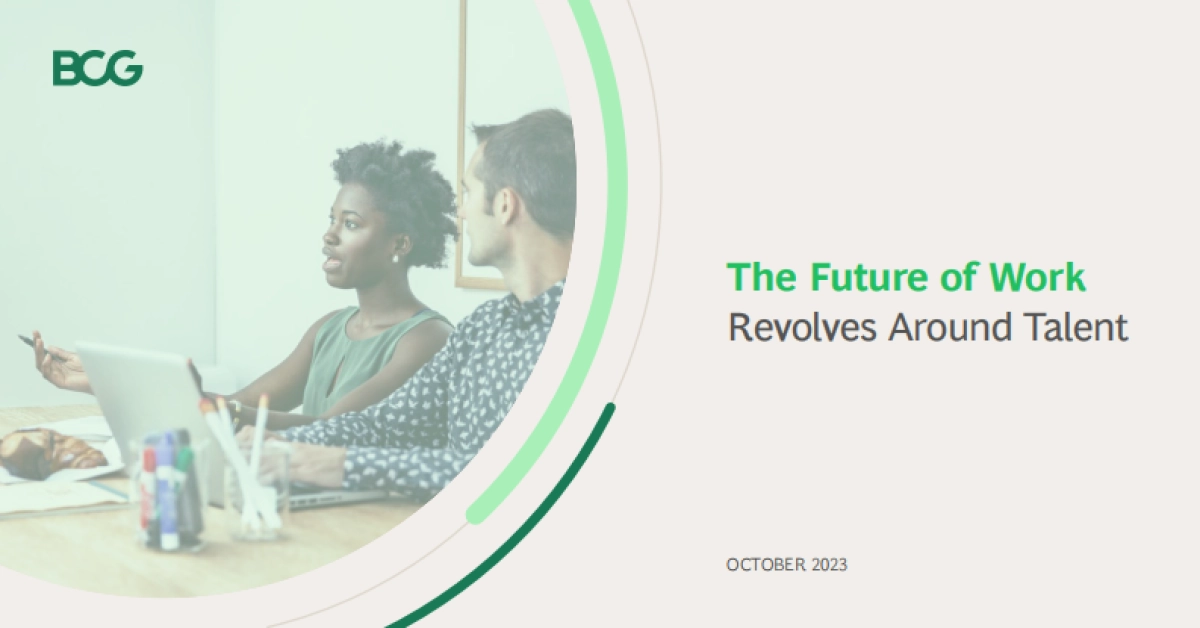 波士顿咨询:工作的未来——以人才为中心(英文)_第1页