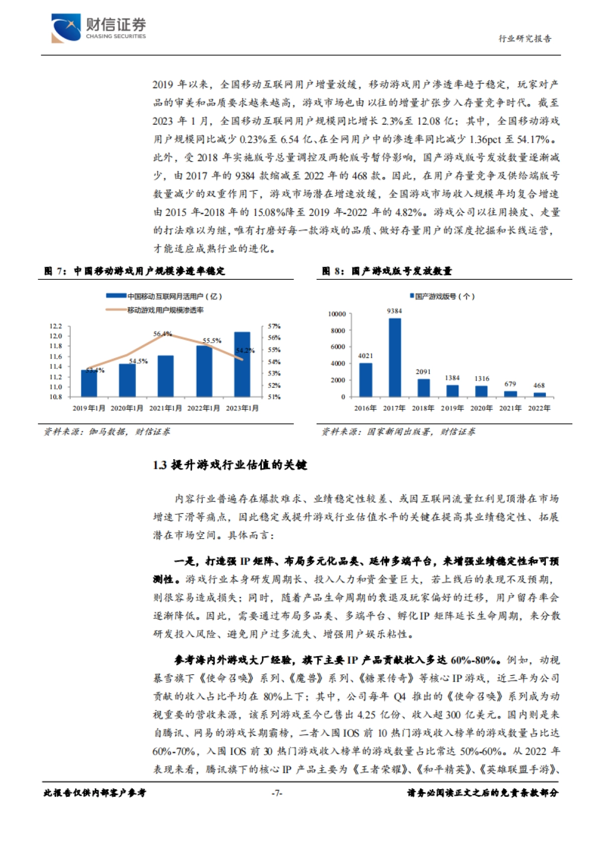 财信证券：传媒行业深度-供需双改善-AI赋能游戏板块价值重估_第7页