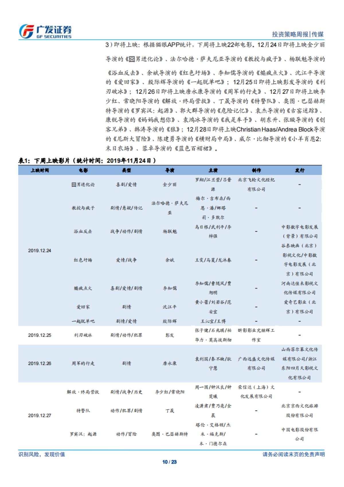 传媒行业投资策略周报：5G应用主题引领涨幅，关注后续行情的进一步扩散-广发证券_第10页