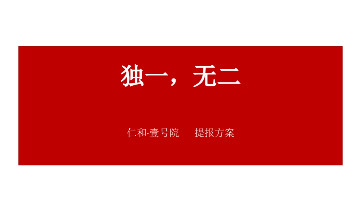 达州仁和·壹号院提报方案_第1页