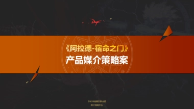 地下城与勇士DNF动画媒介策略案