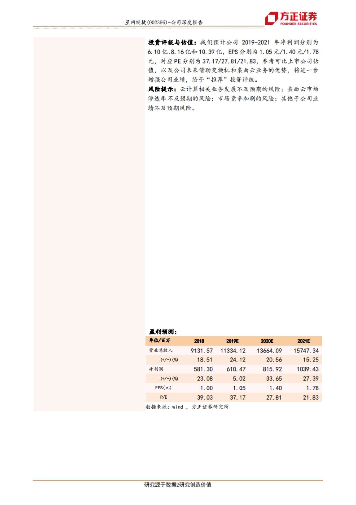 方正证券-星网锐捷（002396.SZ）：云服务商核心供应商，白牌交换机+桌面云优势明显，助力公司跨越式成长_第2页