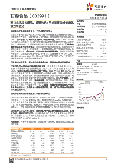 甘源食品：五谷小吃极客爆品，渠道迭代+品类拓展助推健康休食双轮驱动-天风证券-21页