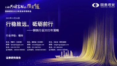 钢铁行业2022年策略：行稳致远，砥砺前行-国泰君安-47页
