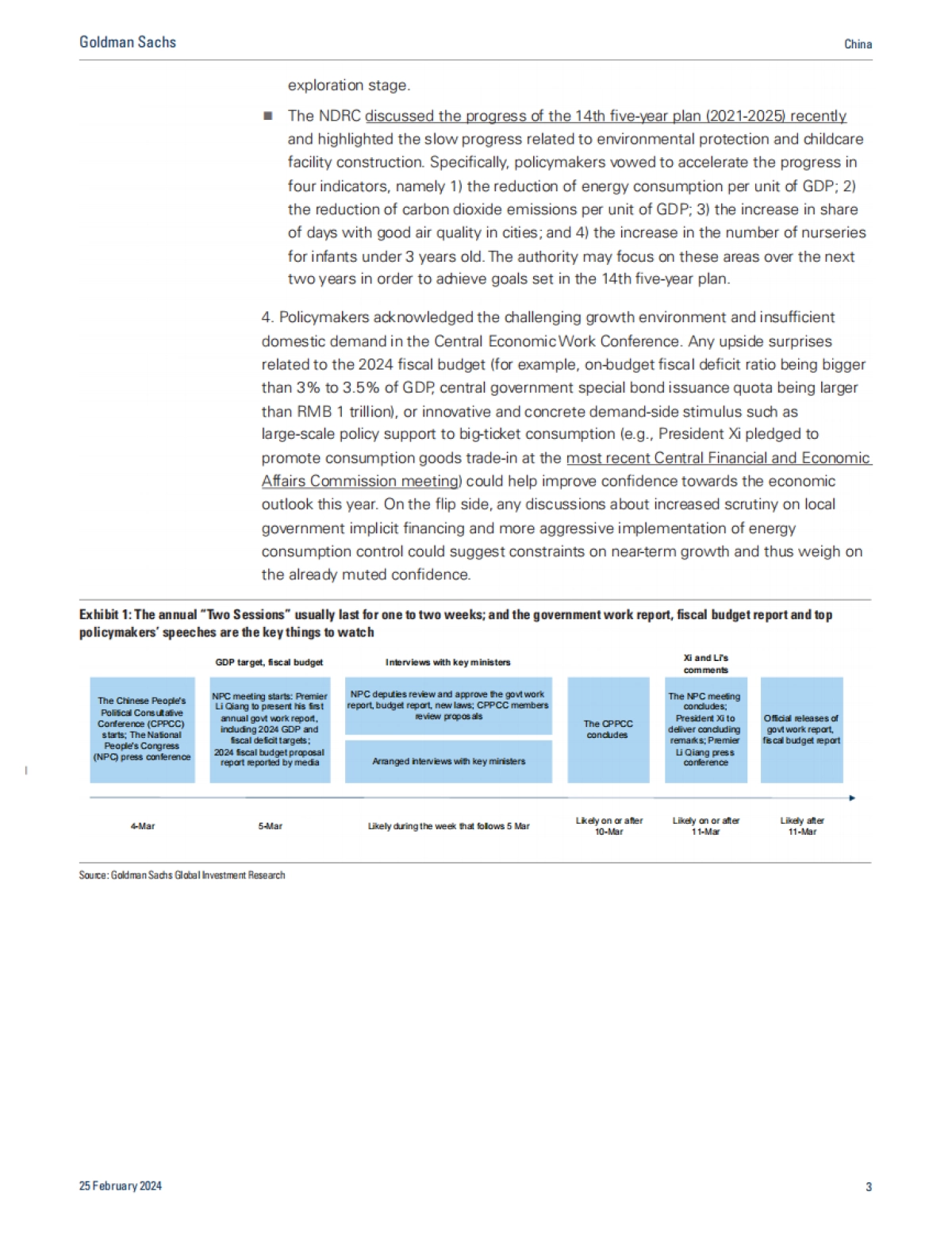 高盛:中国2024年两会看点_第3页
