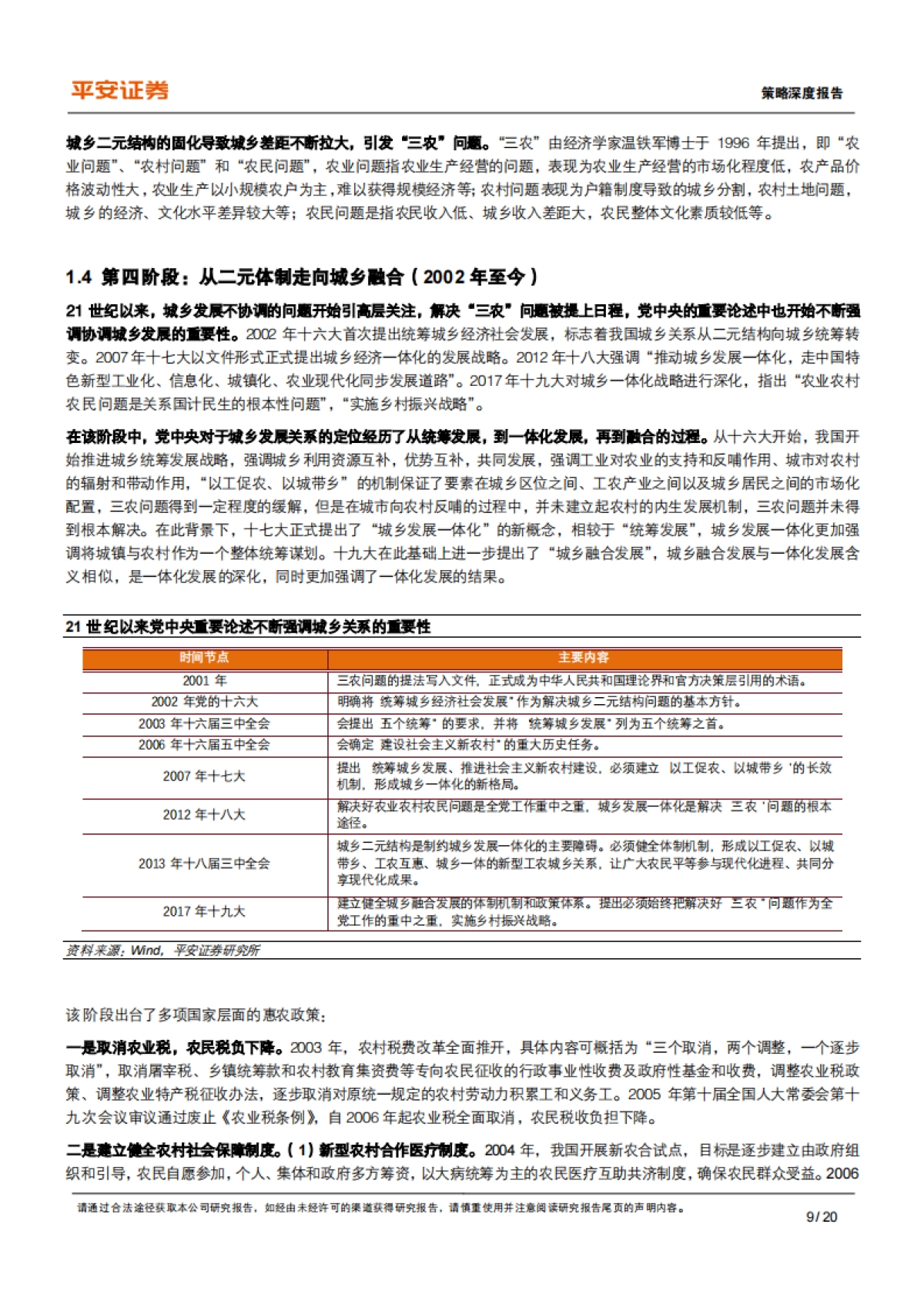 共同富裕系列（四）：城乡差距篇，城乡融合发展的前世、今生与未来-平安证券-20页_第9页