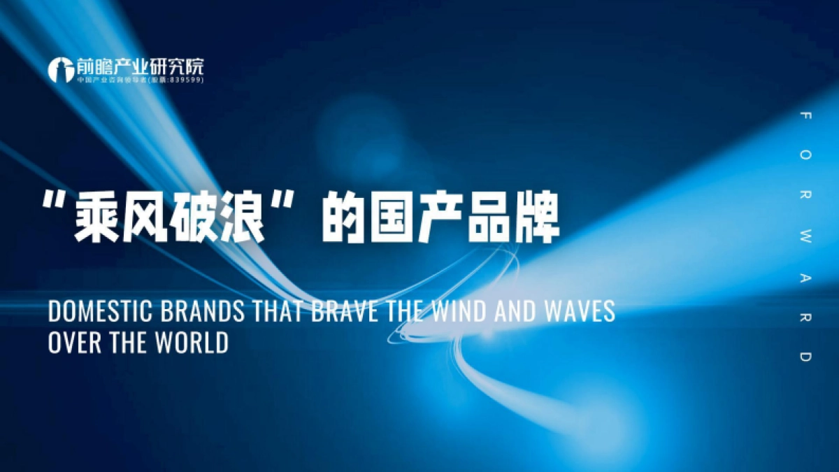 “乘风破浪”的国产品牌-前瞻产业研究院-54页_第1页