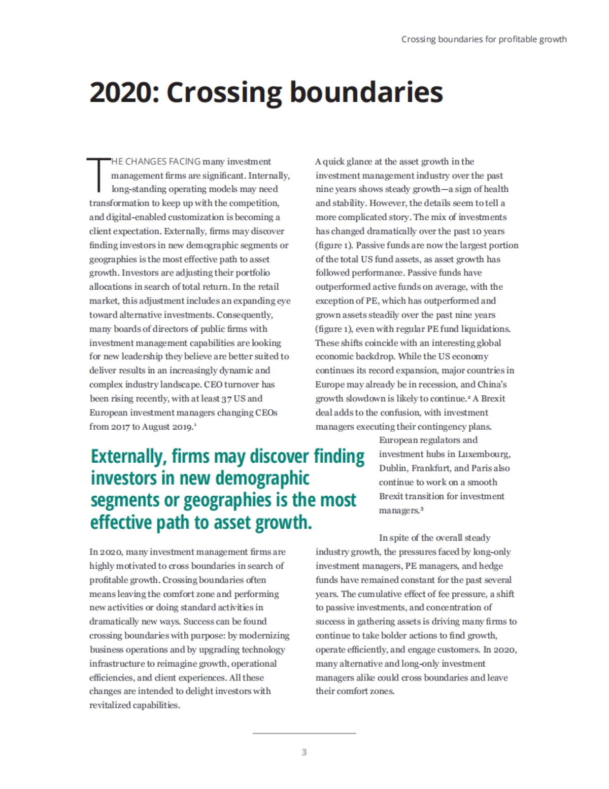 2020年人力资源的未来-德勤 -2020 investment management outlook - Crossing boundaries for profitable growth _第5页