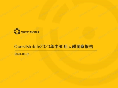 2020年中90后人群洞察报告-QUESTMOBILE