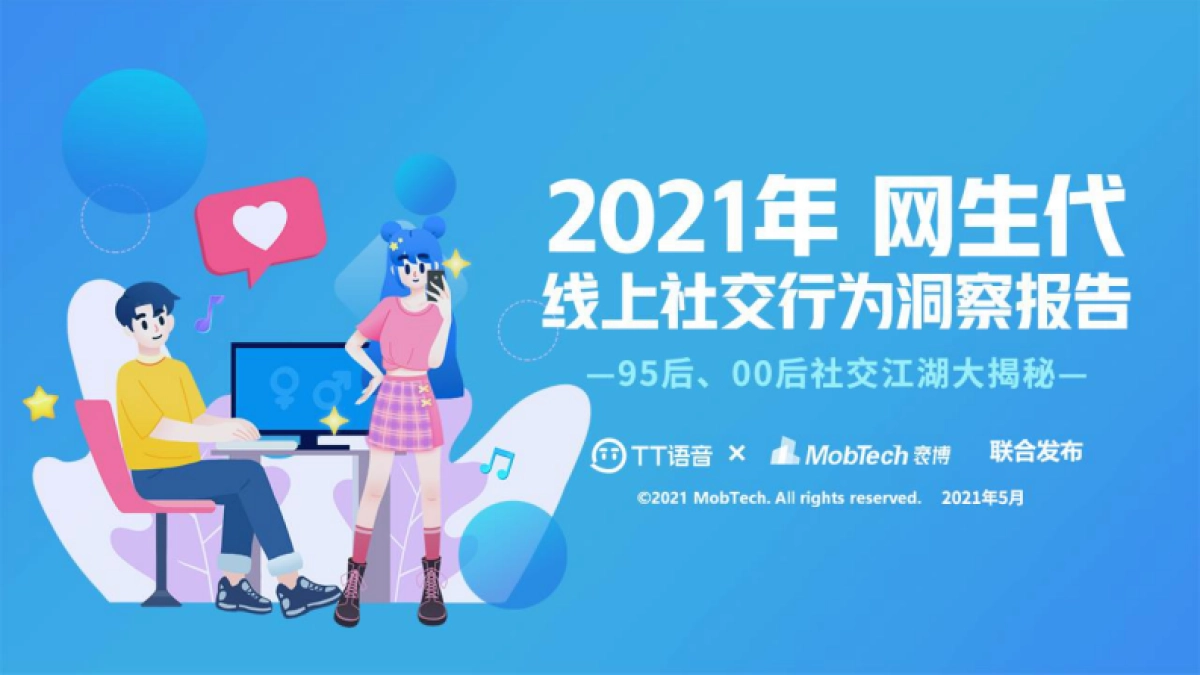 2021年网生代线上社交行为洞察报告-MobtechxTT语音_第1页