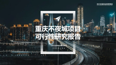 2020重庆不夜城项目可行性研究报告（商业定位）
