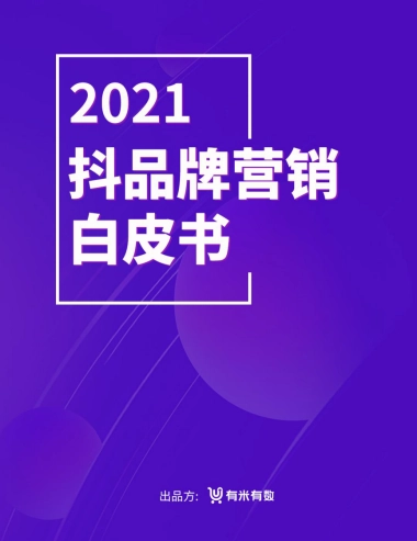 2021年抖品牌营销白皮书-有米有数