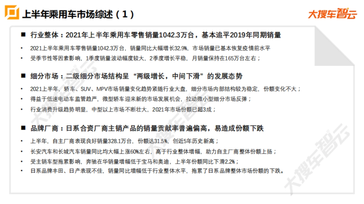 2021年上半年乘用车市场分析(销量和价格)报告_第3页
