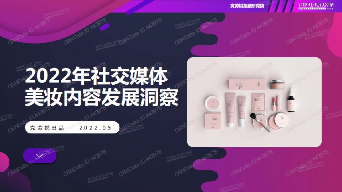 2022年社交媒体美妆内容发展洞察-克劳锐-35页_第1页