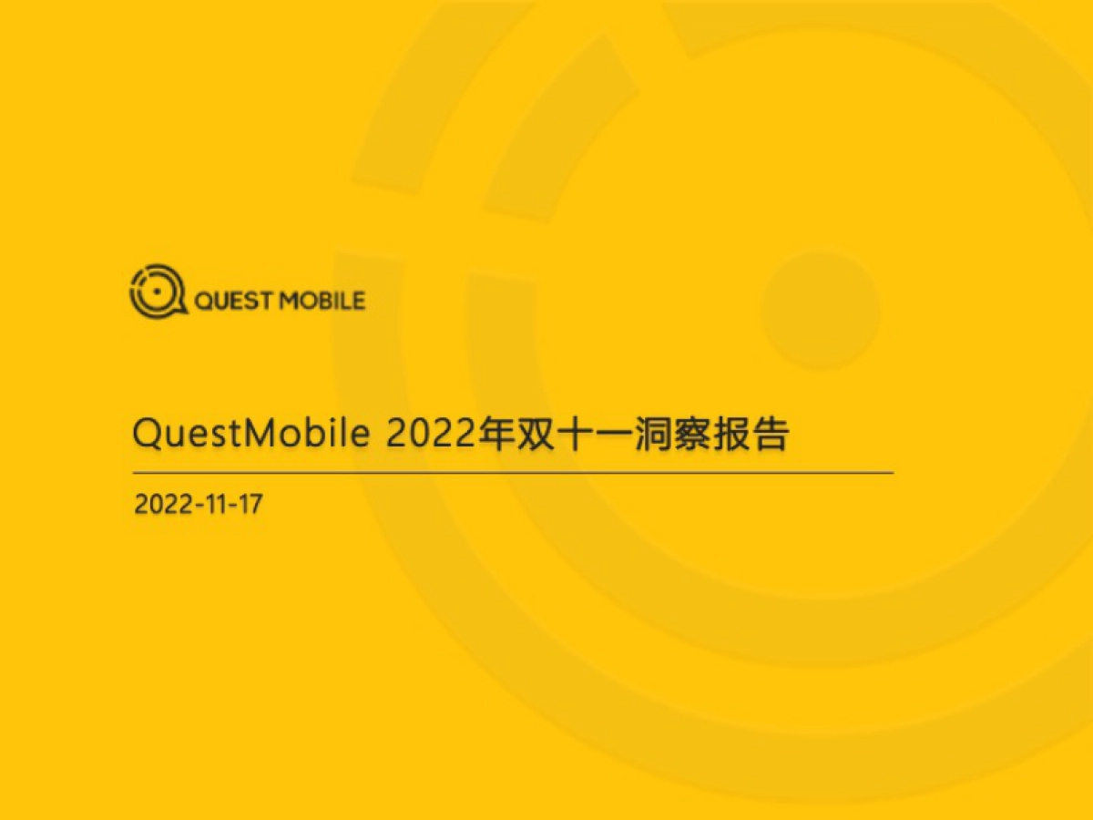 2022双十一洞察报告_第1页