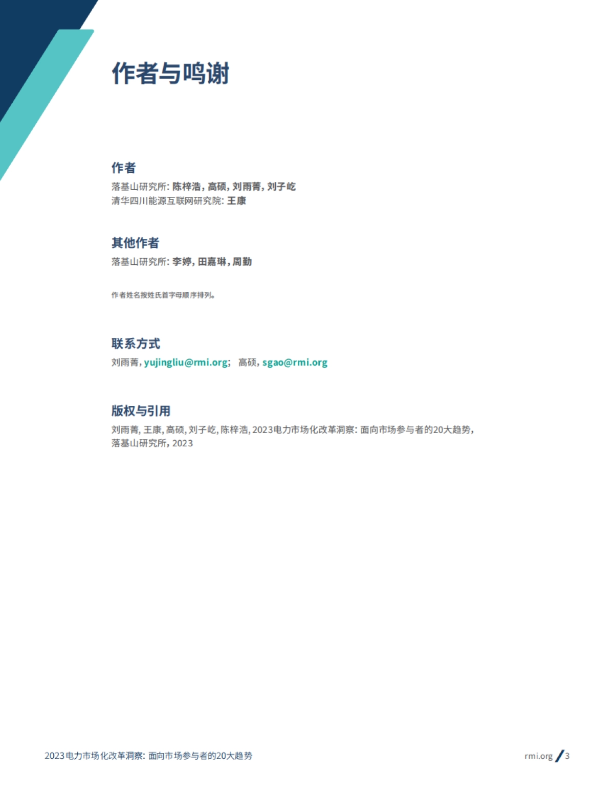 2023电力市场化改革洞察： 面向市场参与者的20大趋势-RMI_第3页