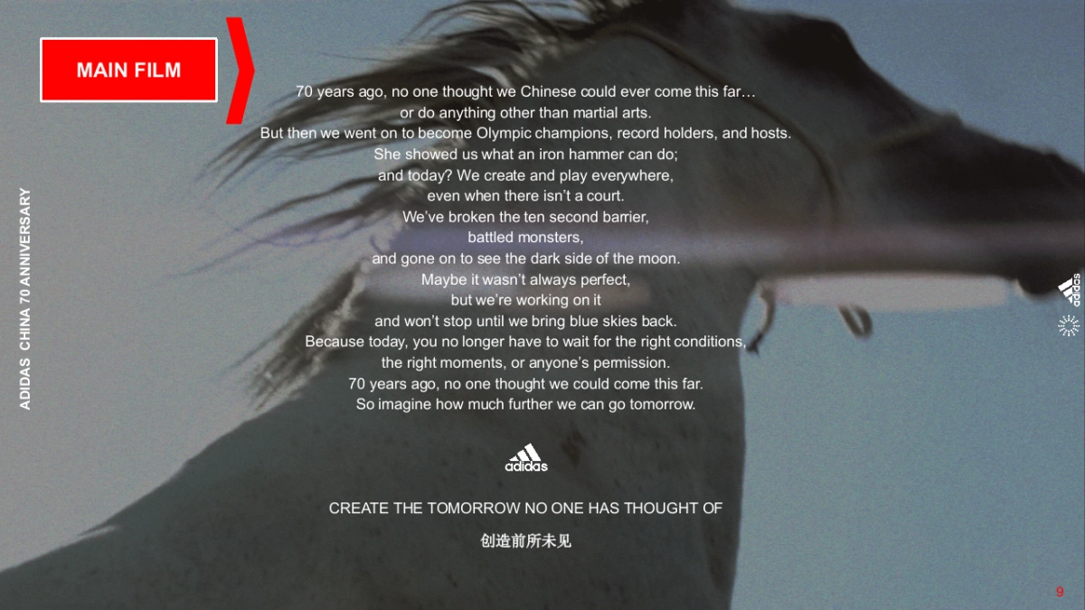 adidas 70 YEAR ANNIVERSARY - IMC PLAN_第9页