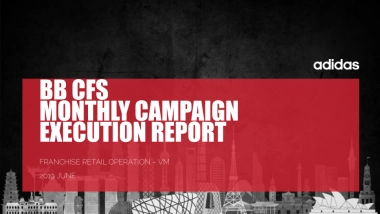 adidas BB monthly campaign execution report of June