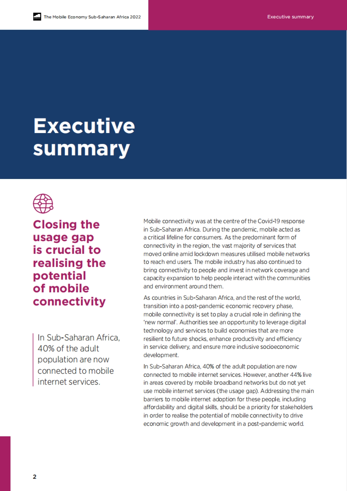 GSMA :2022年撒哈拉以南非洲移动经济报告(en)_第4页