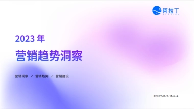 阿拉丁：2023营销趋势洞察报告