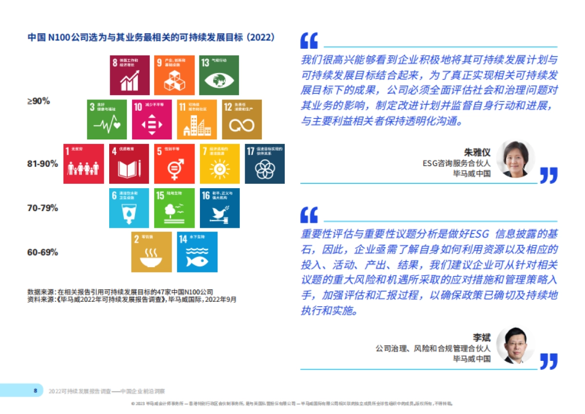 毕马威：2022可持续发展报告调查-中国企业前沿洞察_第8页