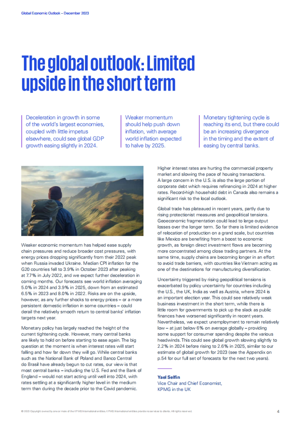 毕马威：2024年全球经济展望报告_第4页