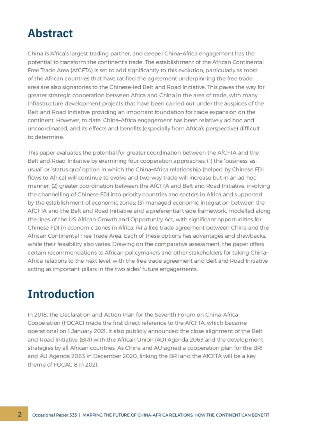 规划中非关系的未来:非洲大陆如何受益(英)-南非国际事务研究所-34页_第2页