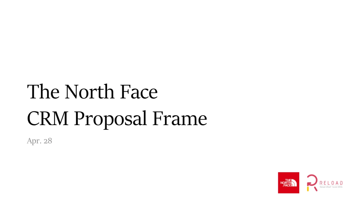 户外北面TNF CRM Proposal Frame_第1页