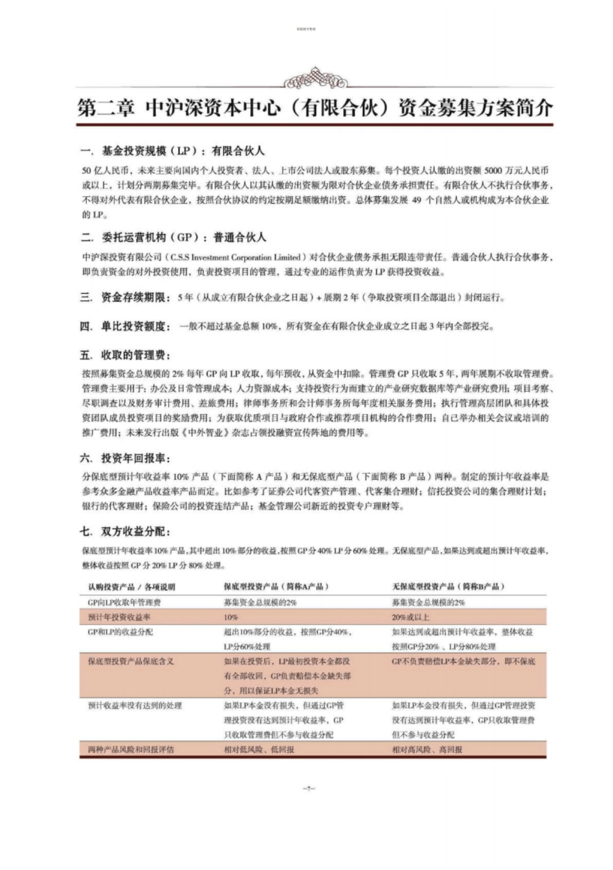 沪深私募股权基金募集说明书_第10页