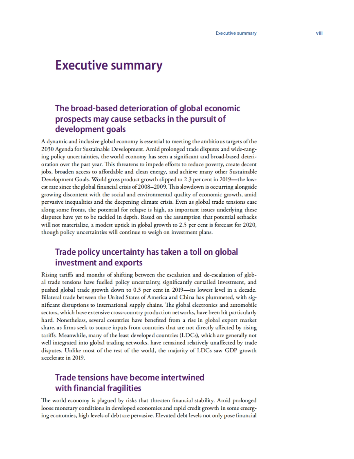 联合国-2020年世界经济形势与展望报告(英)_第8页