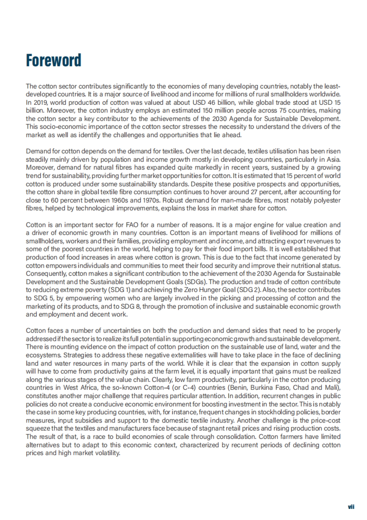 联合国粮农组织：世界棉花市场近期趋势和前景_第8页