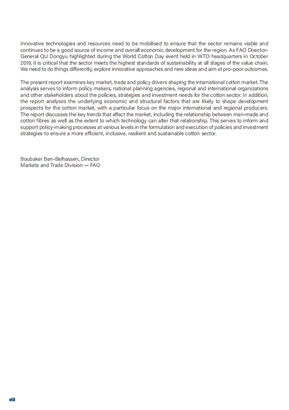 联合国粮农组织：世界棉花市场近期趋势和前景_第9页