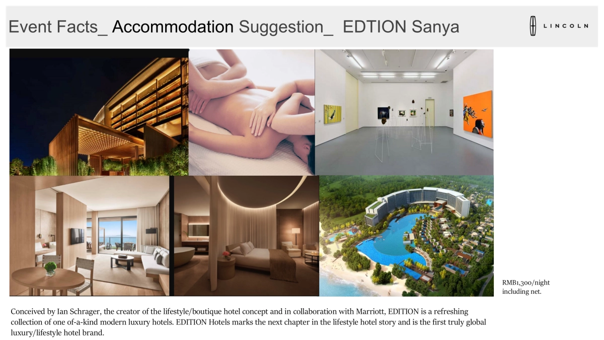 林肯MKZ HEV EXCLUSIVE MEDIA TEST DRIVE EVENT PROPOSAL_第10页