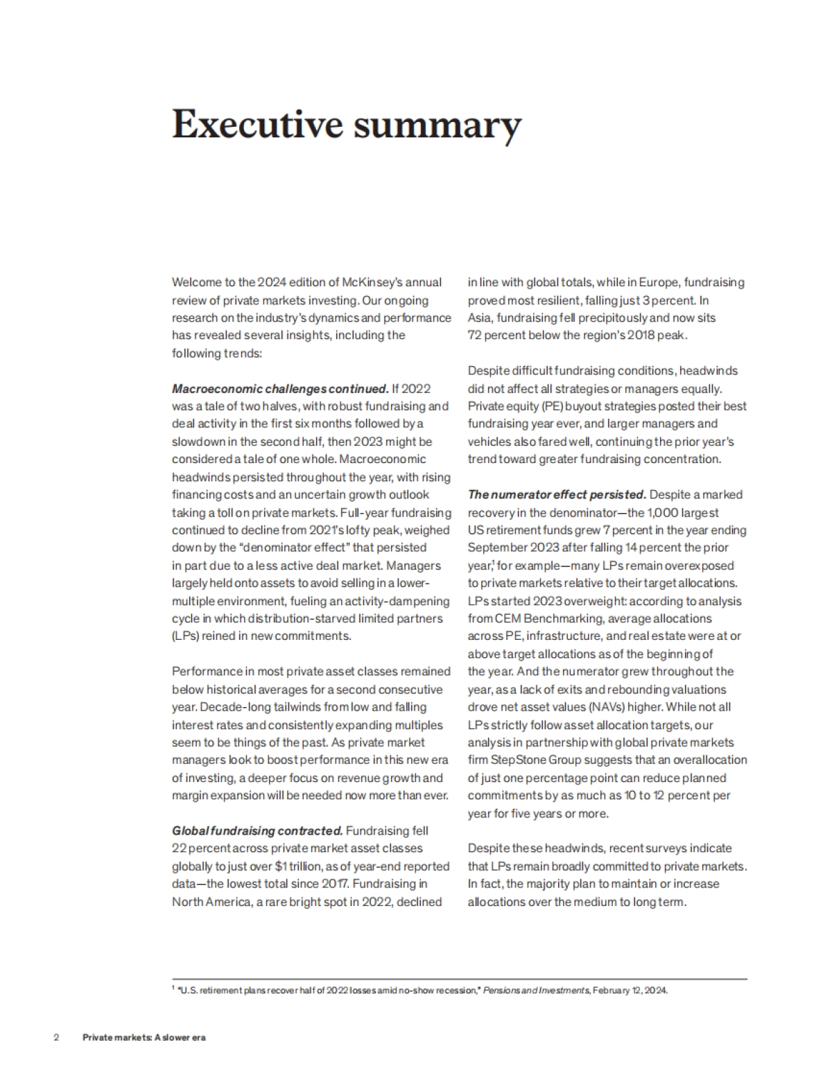 麦肯锡-麦肯锡全球私人市场评论2024:慢时代的私人市场(英)_第4页