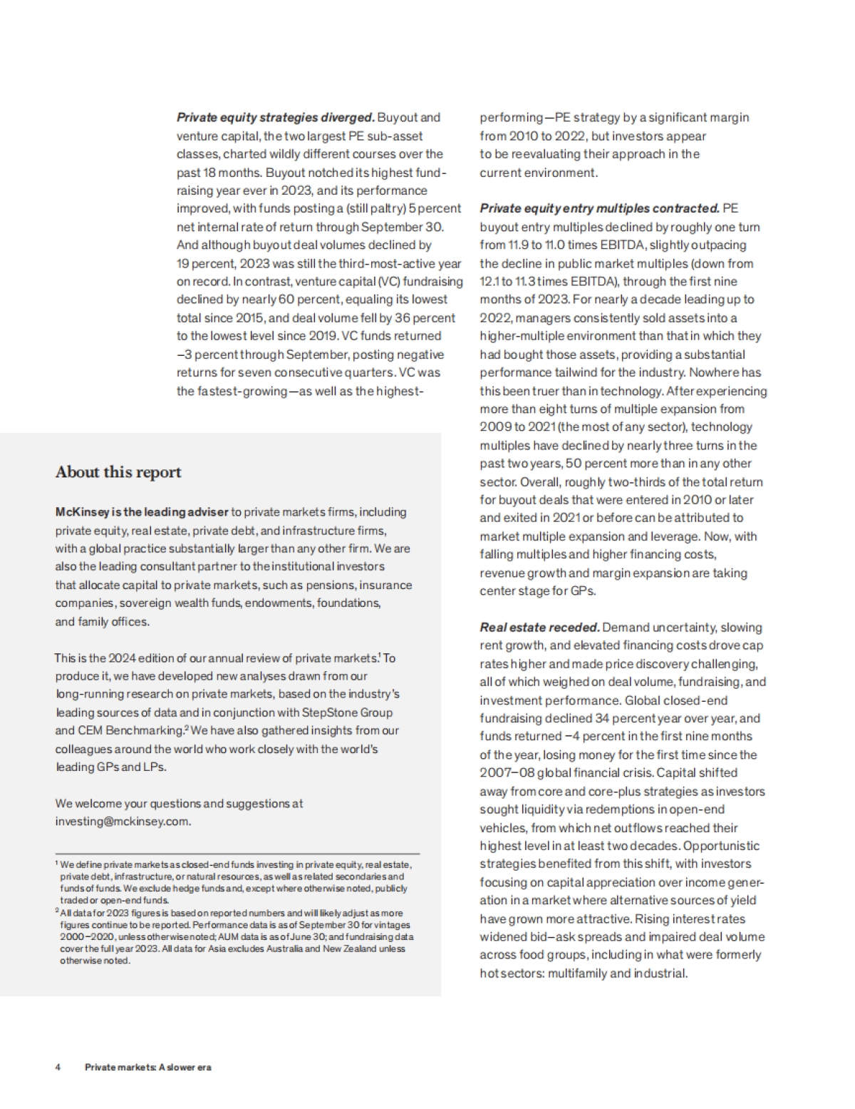 麦肯锡-麦肯锡全球私人市场评论2024:慢时代的私人市场(英)_第6页