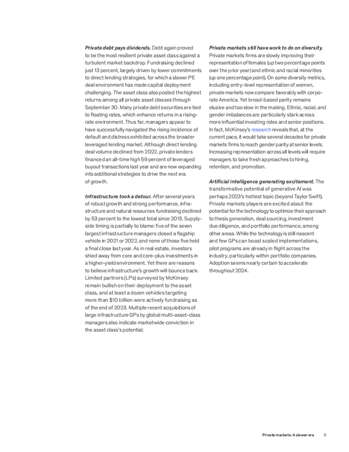 麦肯锡-麦肯锡全球私人市场评论2024:慢时代的私人市场(英)_第7页