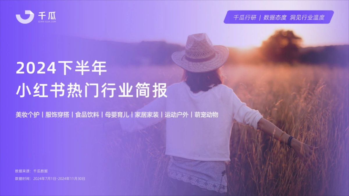 2024年下半年小红书热门行业简报_第1页