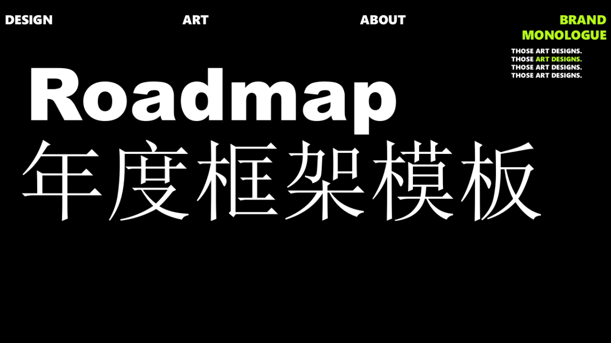 年度规划roadmap模板_第1页