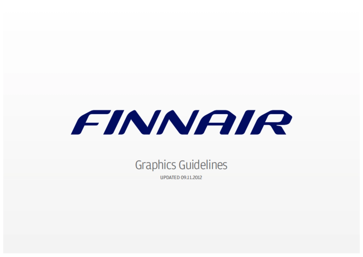 挪威航空Finnair_Graphics_Guidelines_第1页