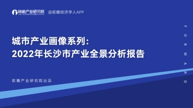 前瞻：2022年长沙市产业全景分析报告