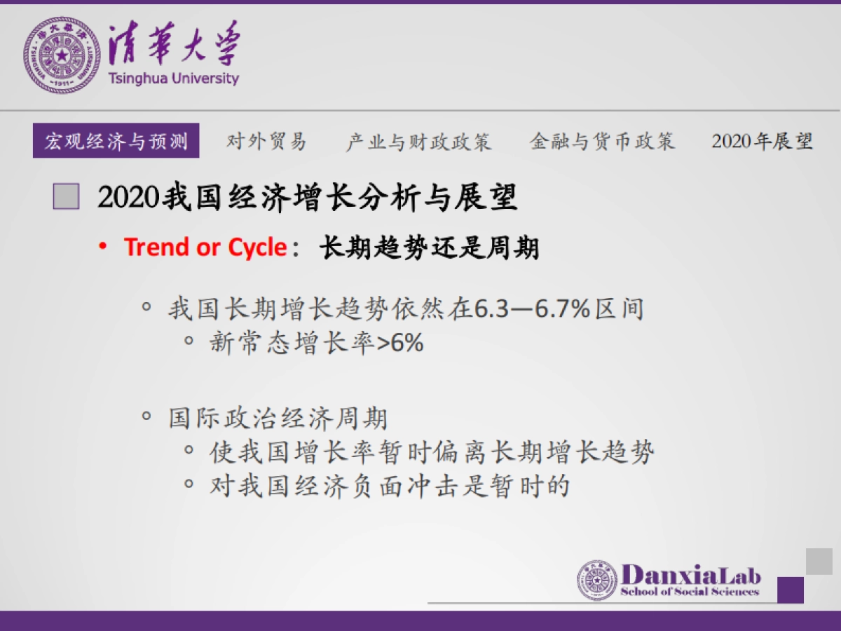 清华-我国宏观经济分析及2020年展望报告_第8页